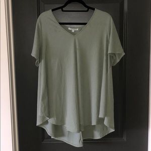 Tulip Short Sleeved Top | Green Envelope
